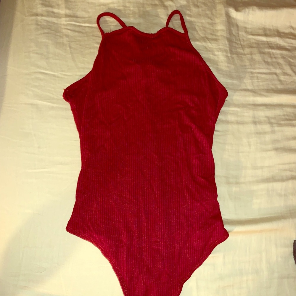 Dark red bodysuit